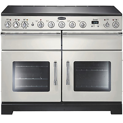 Rangemaster Excel 110 Electric Induction Range Cooker Ivory/Chrome Trim